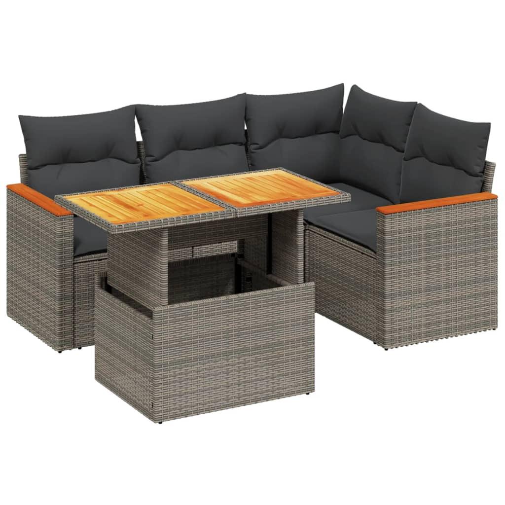 VidaXL Garten sofagarnitur poly-rattan