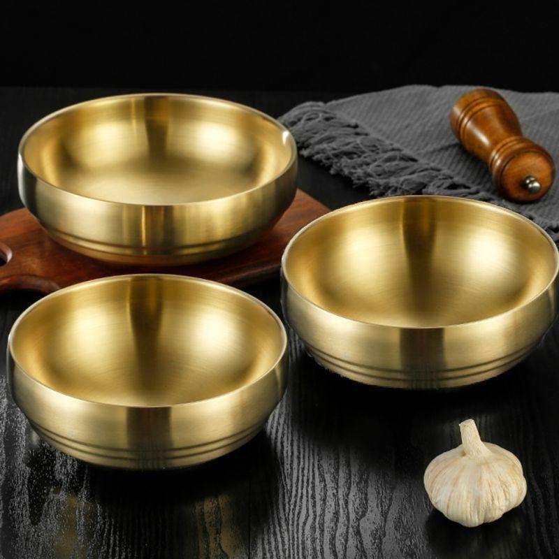 Northio Wärmeisolierende Schalen - goldener Stahl - 2 Stk