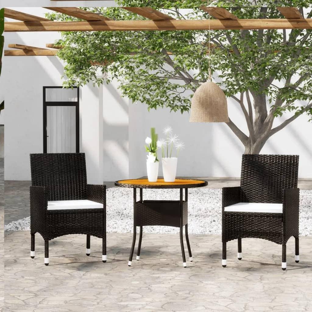 VidaXL Garten bistro set poly-rattan