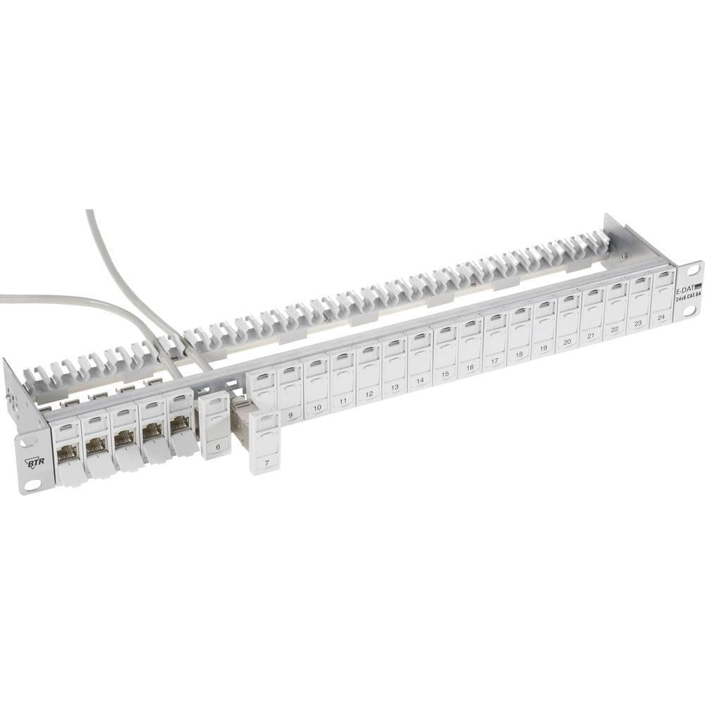 METZ CONNECT E-DAT modul 24x8(8) 1HE Patchfeld Cat.6A