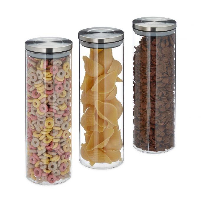 B2X Vorratsgläser 3 Stk. 1800 ml