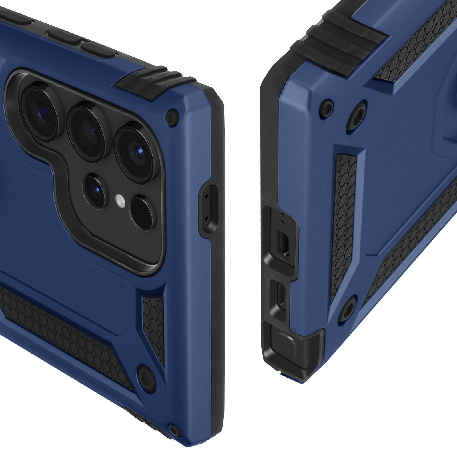 Avizar Ring-Hülle Samsung S24 Ultra Dunkelblau