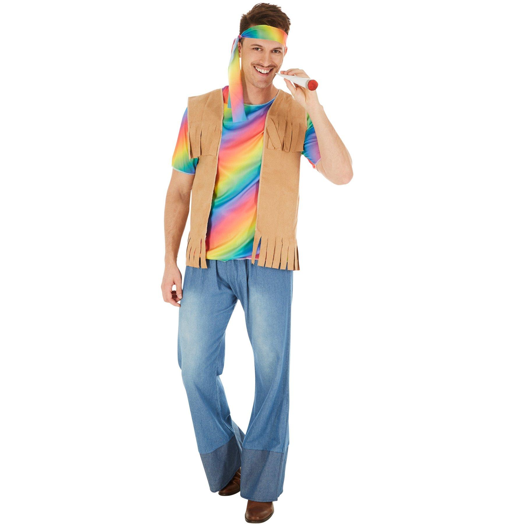 Tectake Herrenkostüm Hippie Peace