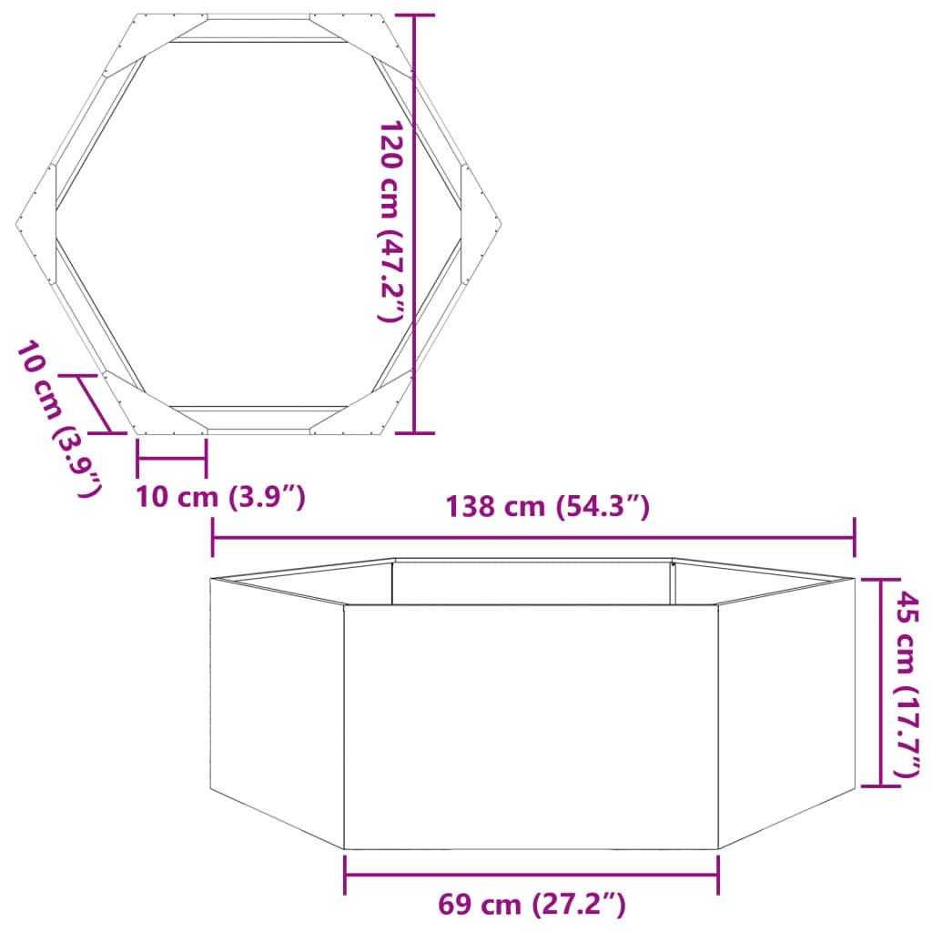 VidaXL Pflanzkübel metall
