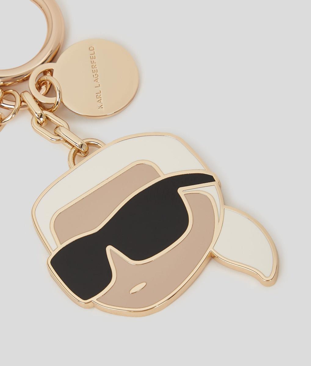 KARL LAGERFELD IKON CHARM KEYCHAIN