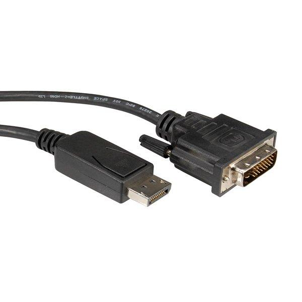 Roline ROLINE DisplayPort Kabel DP ST - DVI ST, LSOH 5,0m