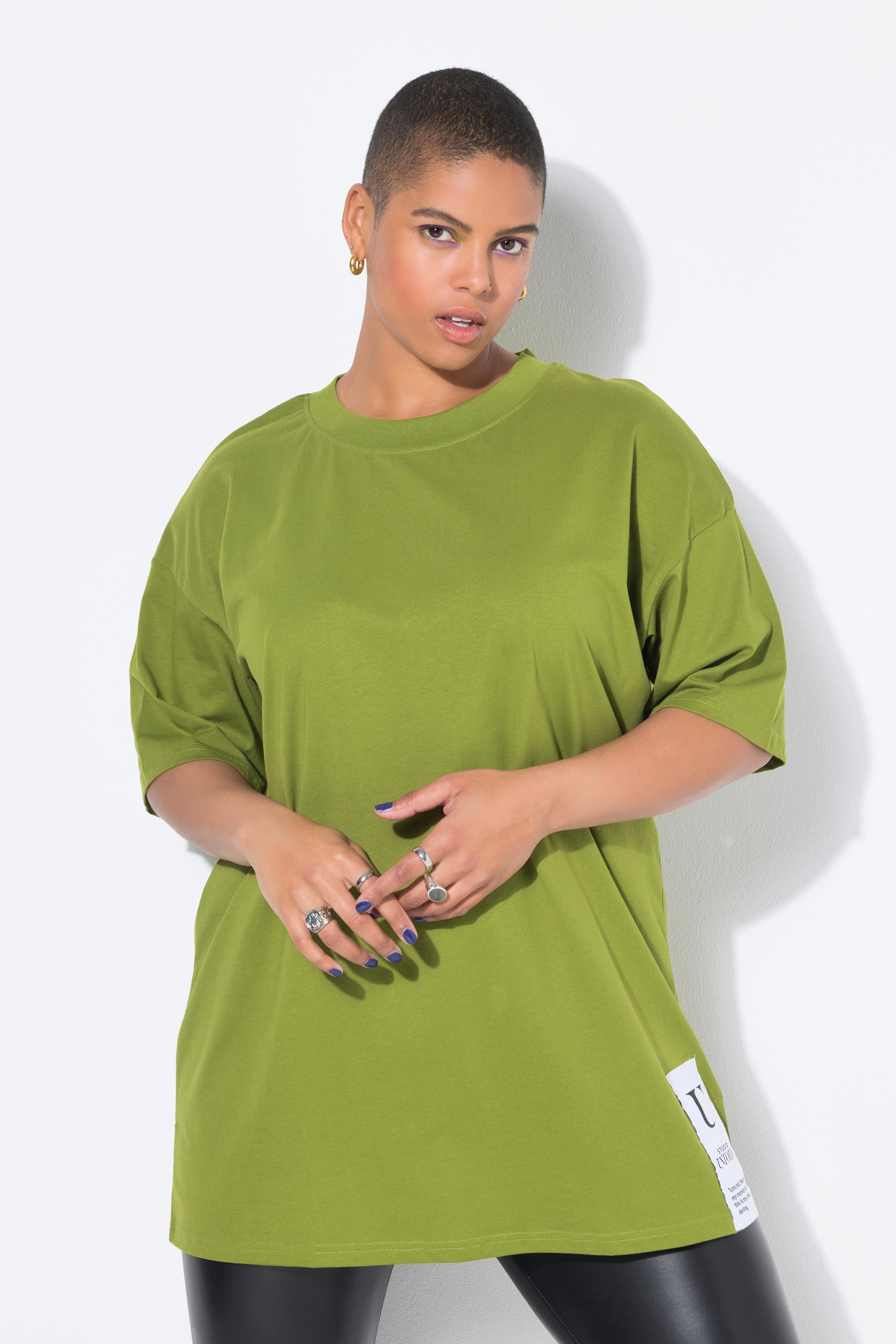 Studio Untold Oversized Halbarm T-Shirt mit Saumpatch