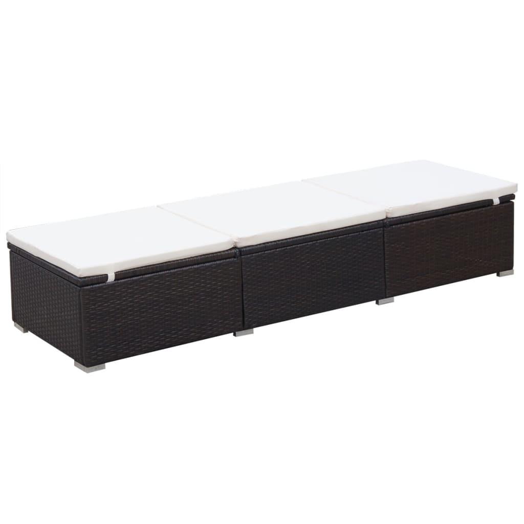 VidaXL Sonnenliege poly-rattan