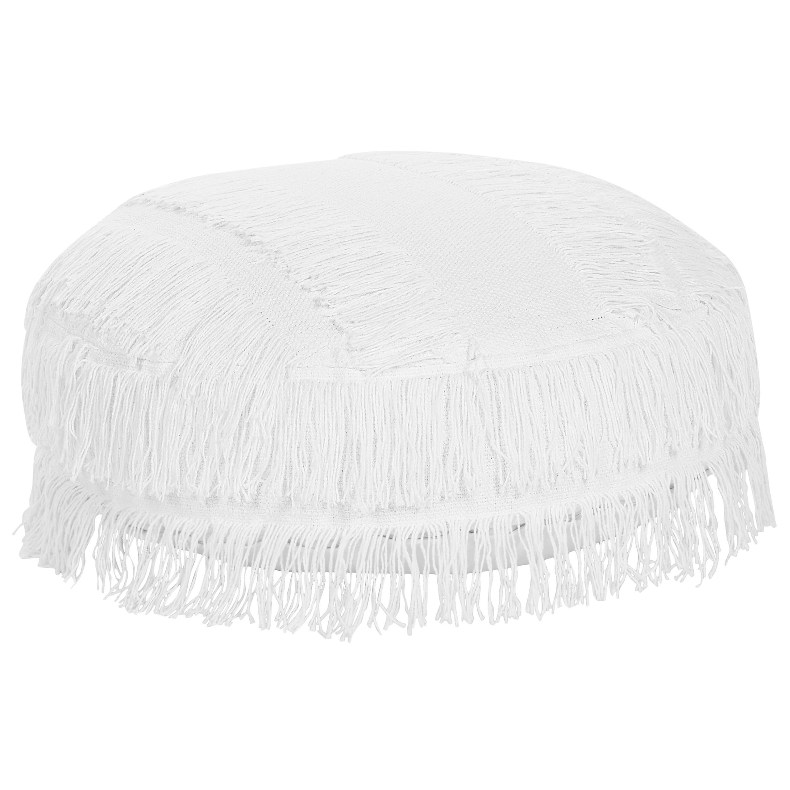 Beliani Pouf aus Baumwolle Skandinavisch OULAD