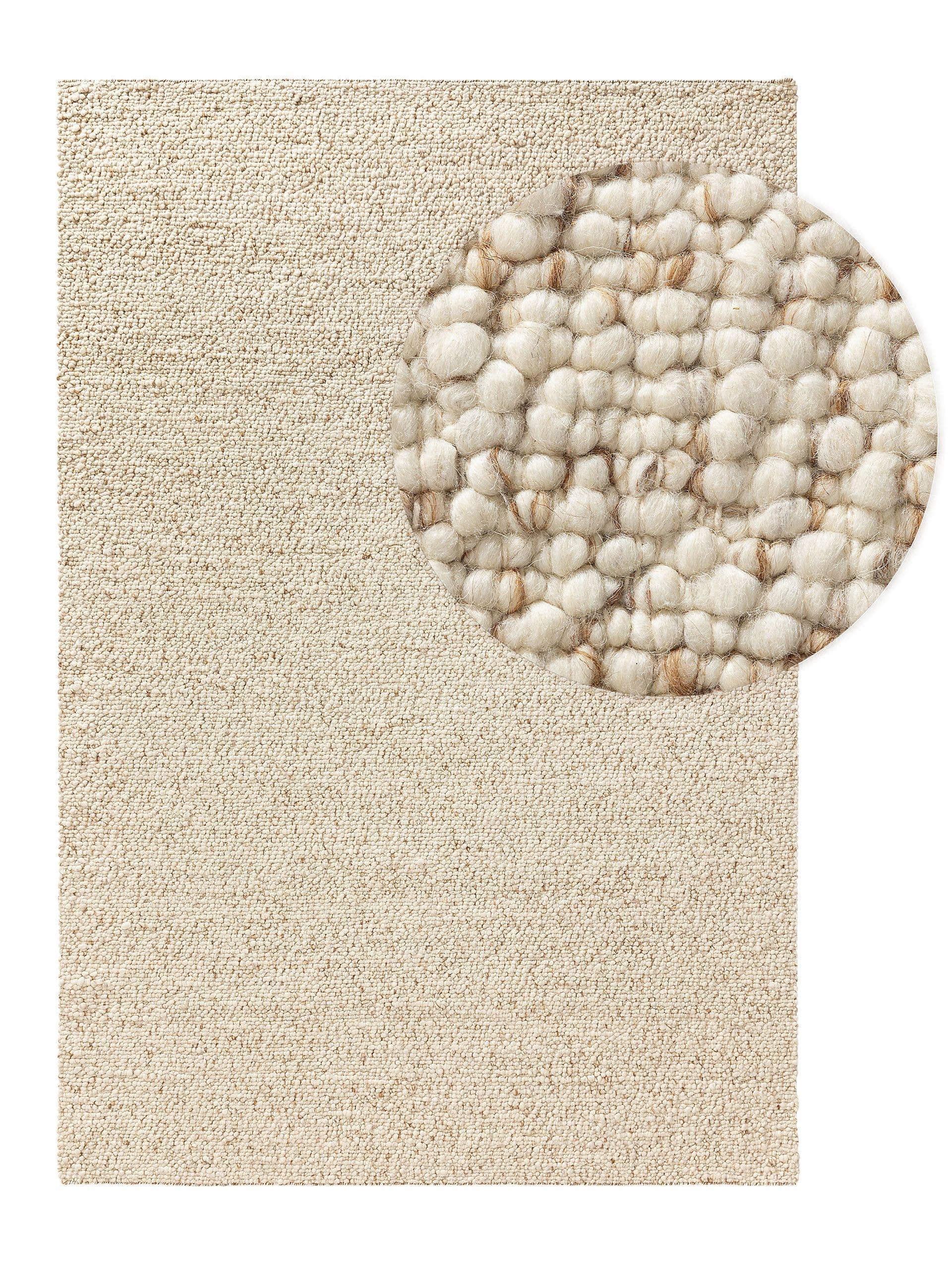 Benuta Wollteppich Patch Braun