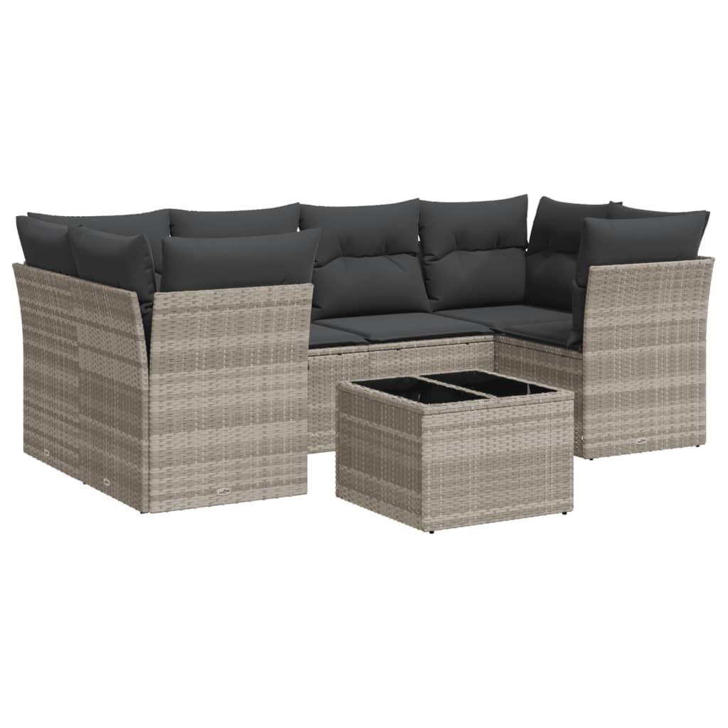 VidaXL Garten sofagarnitur poly-rattan