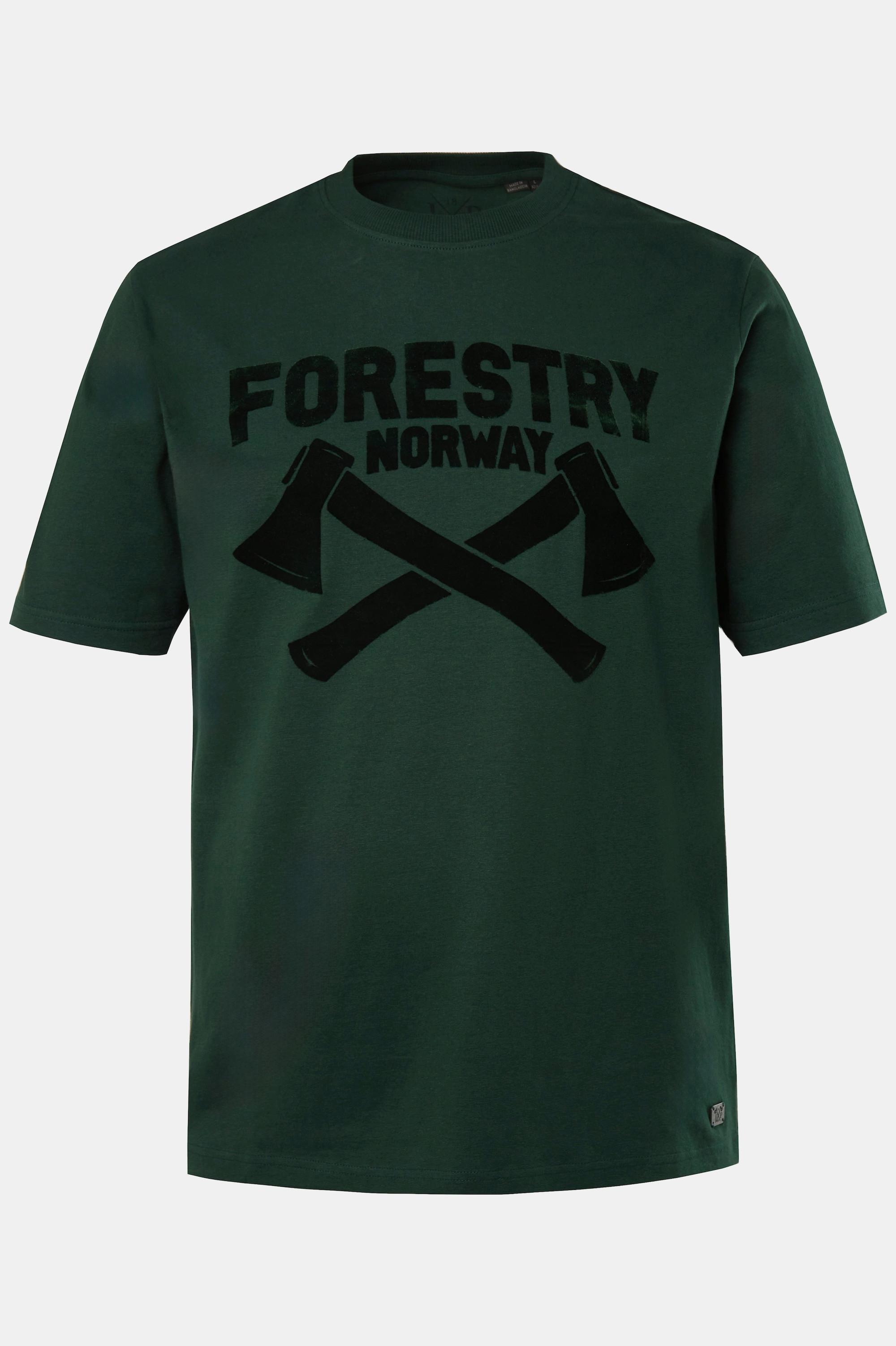 JP1880 Halbarm T-Shirt mit Brustprint