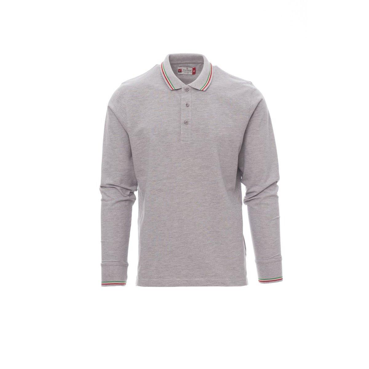 Payper Wear Langarm Polo Shirt mit gestreiftem Kragen und Bündchen