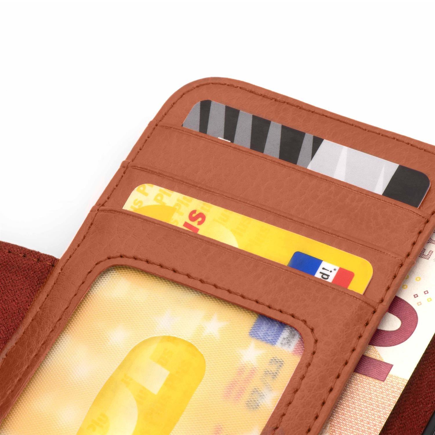 Cadorabo Hülle für Apple iPhone 13 PRO MAX Magnetverschluss, 3 Kartenfächern