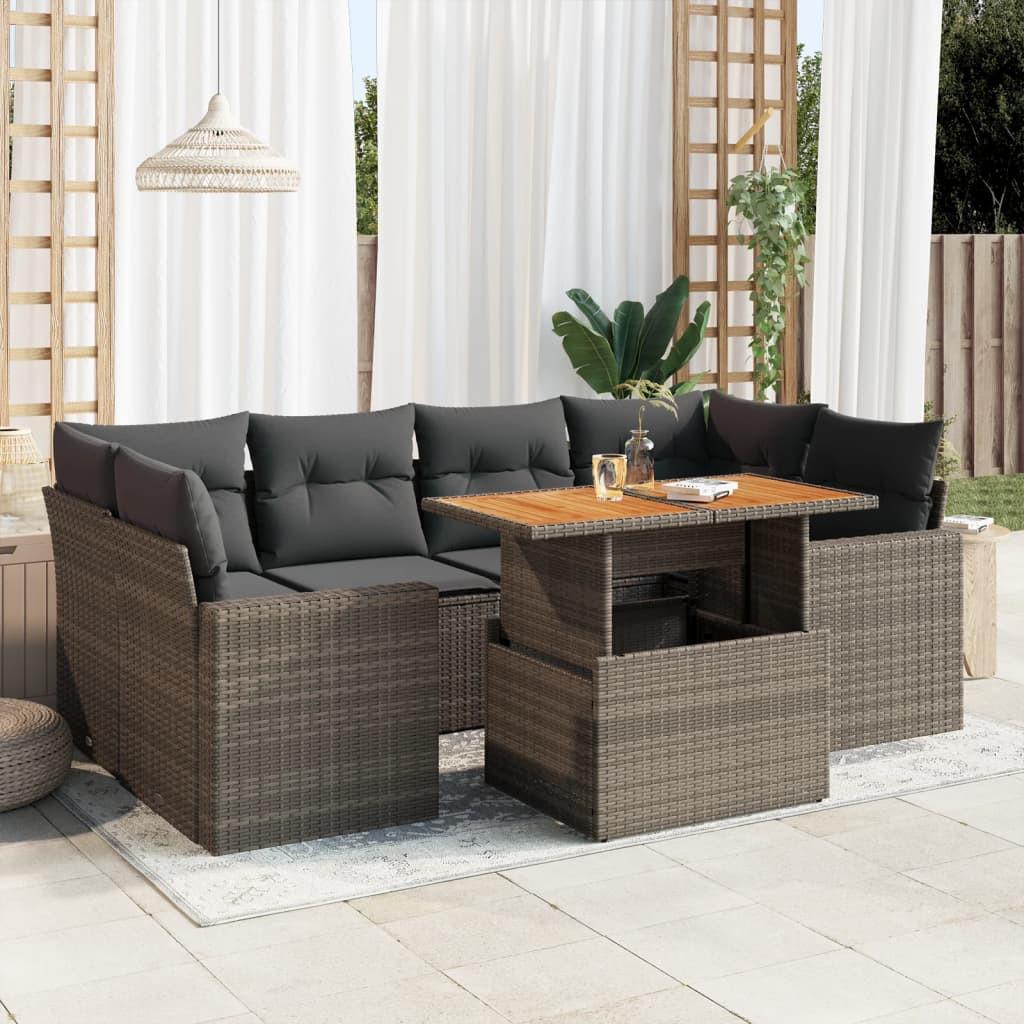 VidaXL Garten sofagarnitur poly-rattan
