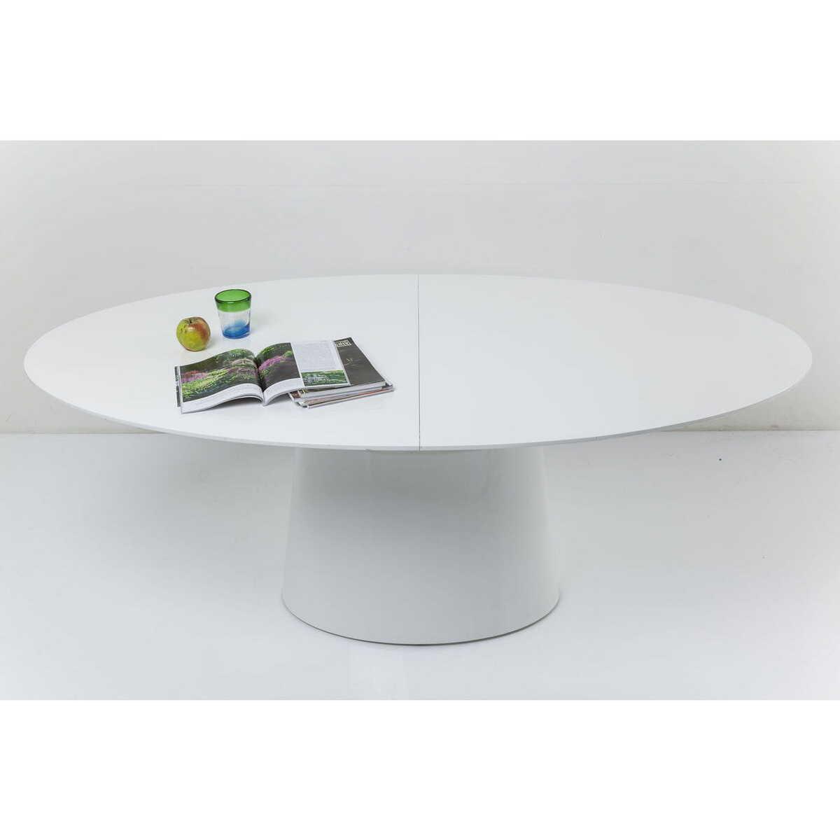 KARE Design Ausziehtisch Benvenuto Weiß 200(50)x110cm
