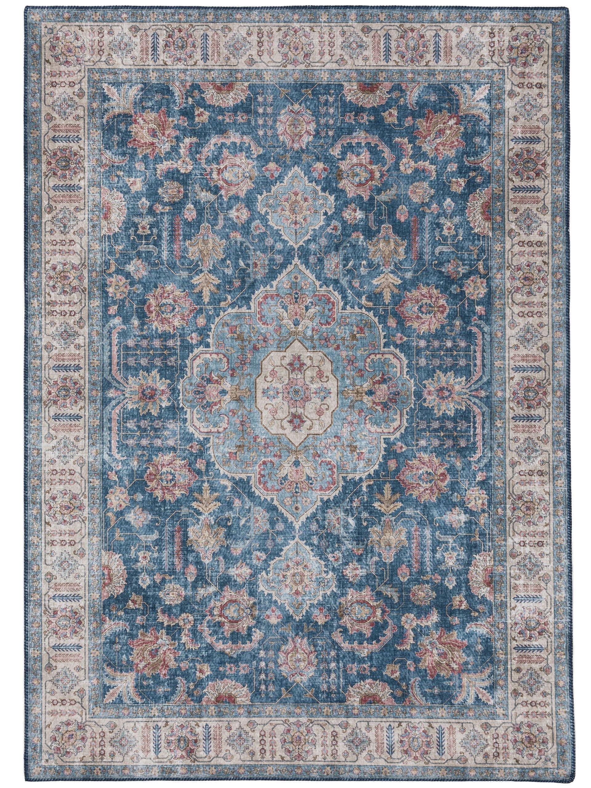 Benuta Teppich Laury Blau