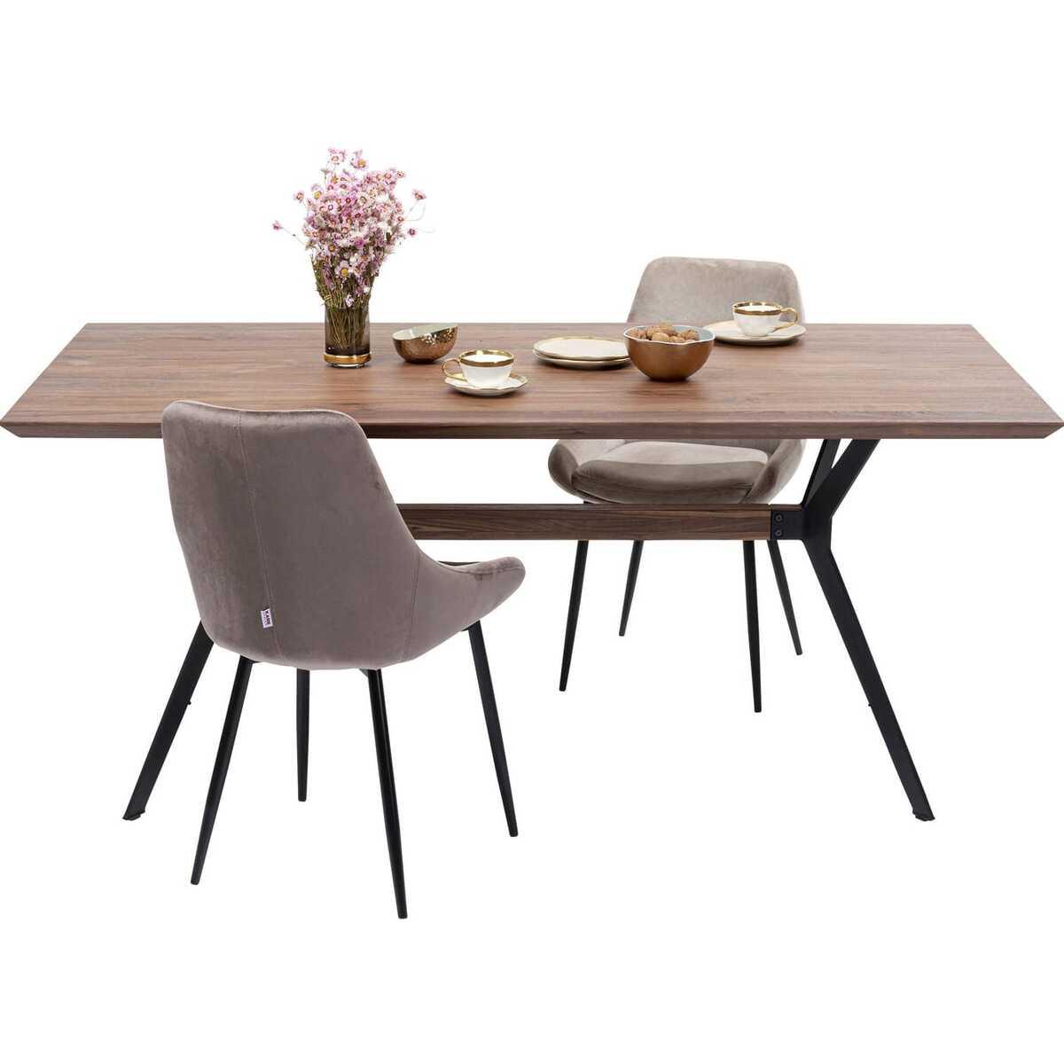 KARE Design Tisch Downtown Walnuss 220x100