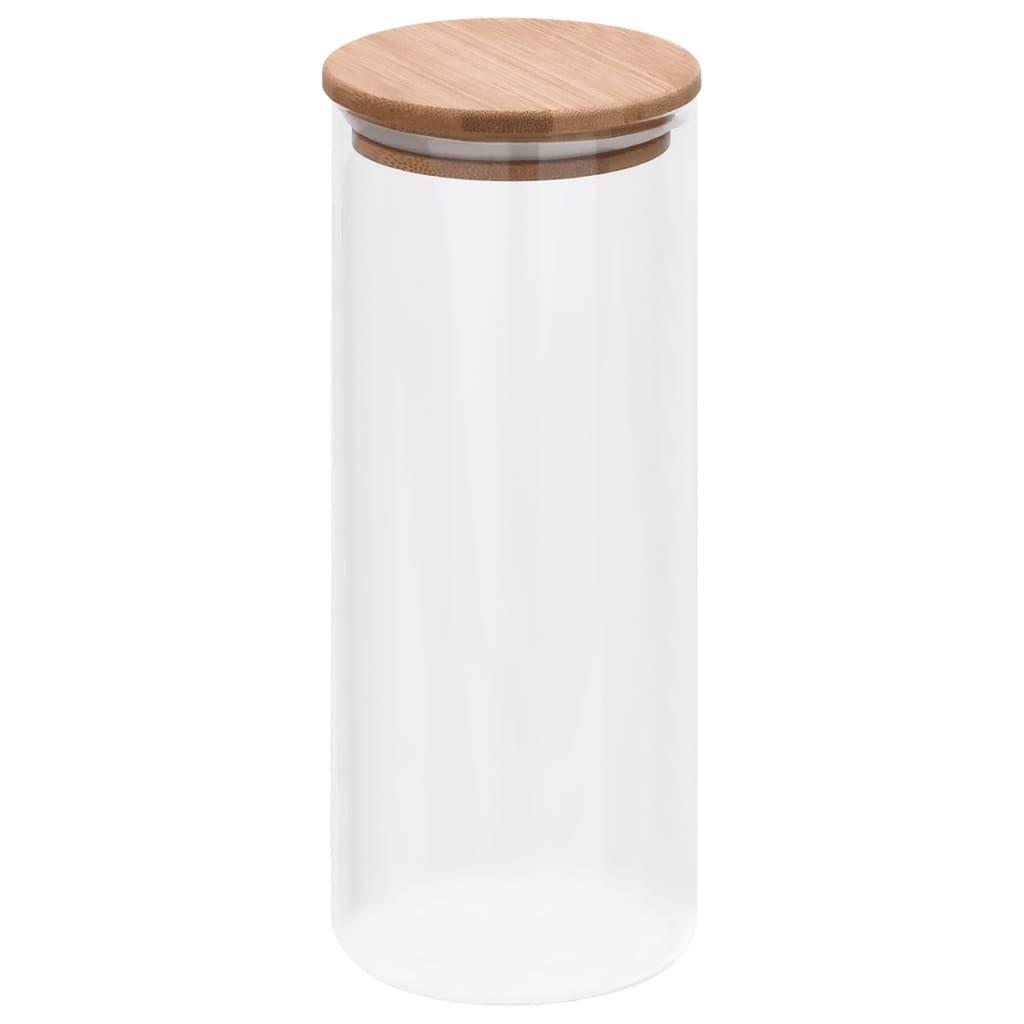 VidaXL Vorratsgläser mit bambusdeckel 6 stk. glas