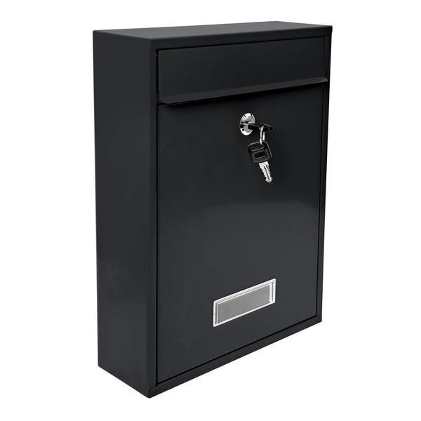 Northio Briefkasten mit Schloss - Schwarz