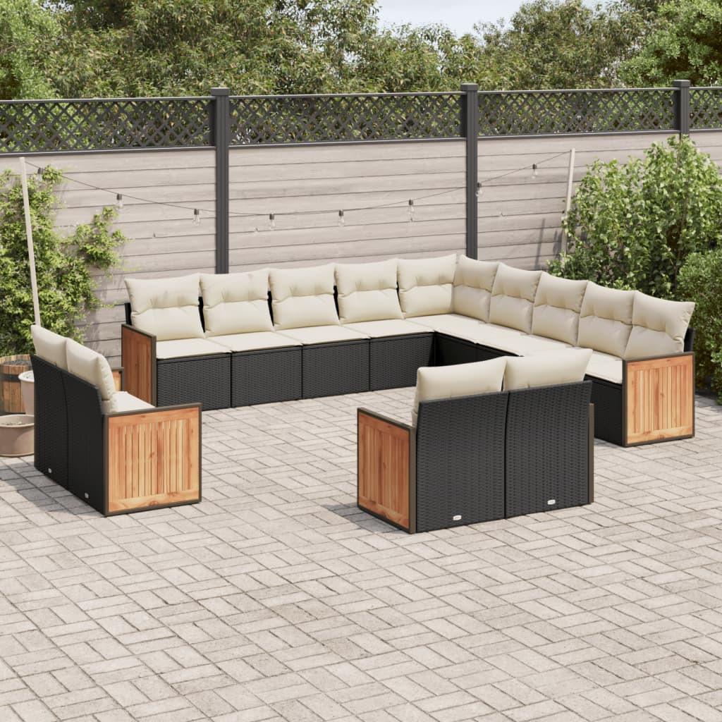 VidaXL Garten sofagarnitur poly-rattan