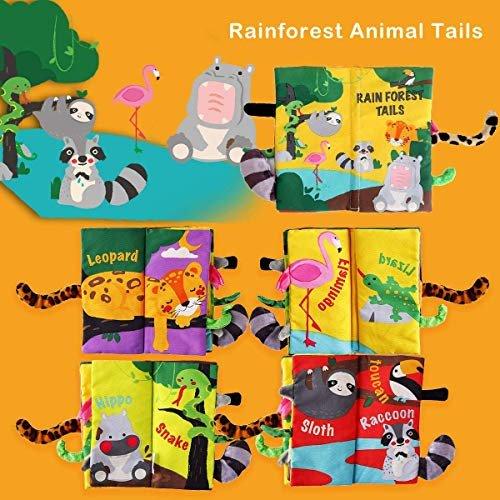 Activity-board Stoffbuch für Baby, Interaktives Bilderbuch Babyspielzeug Stofftier