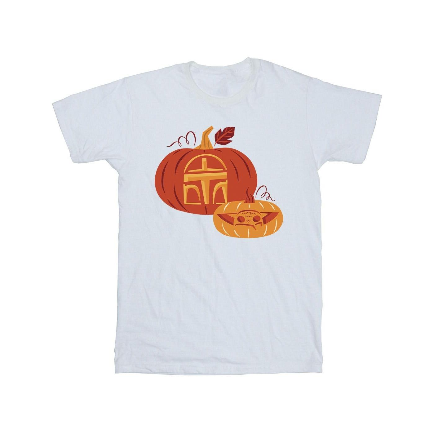 STAR WARS Grogu Mandalorian Kürbis Print T-Shirt