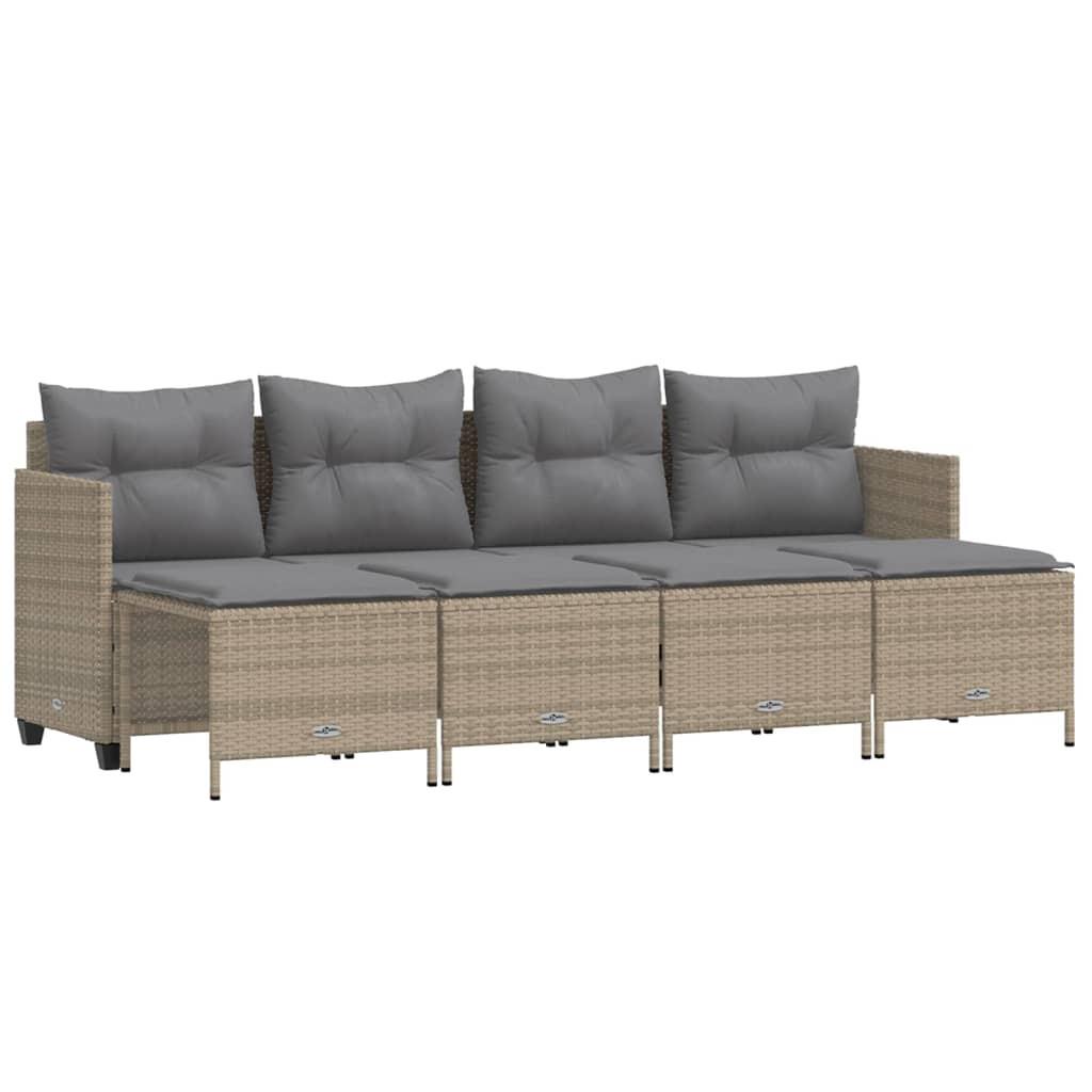 VidaXL Garten sofagarnitur poly-rattan