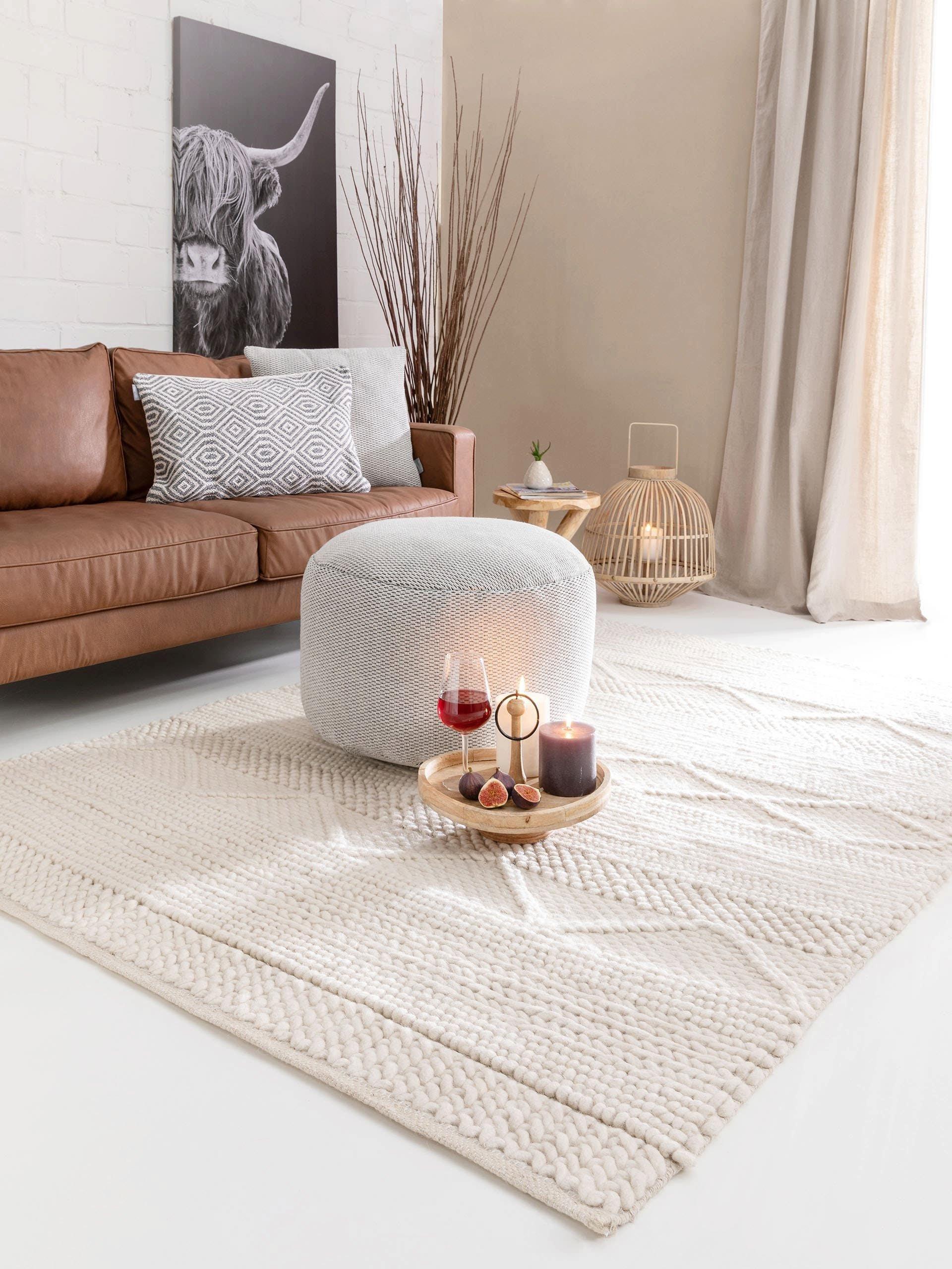 Benuta Wollteppich Alva Cream