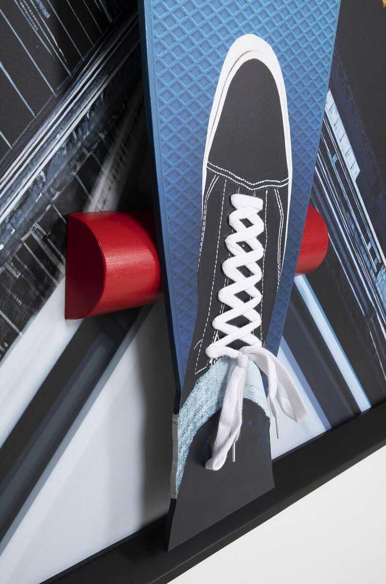 KARE Design Gerahmtes Bild Skyline Skater 149x149