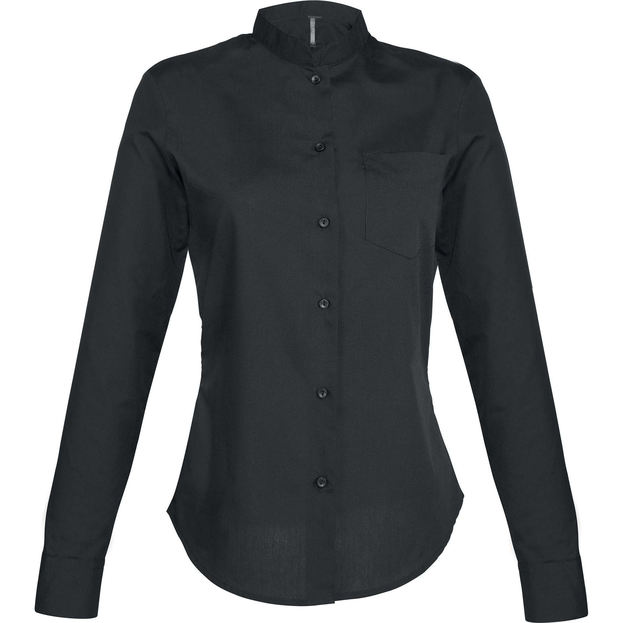 Kariban damenbluse mit stehkragen