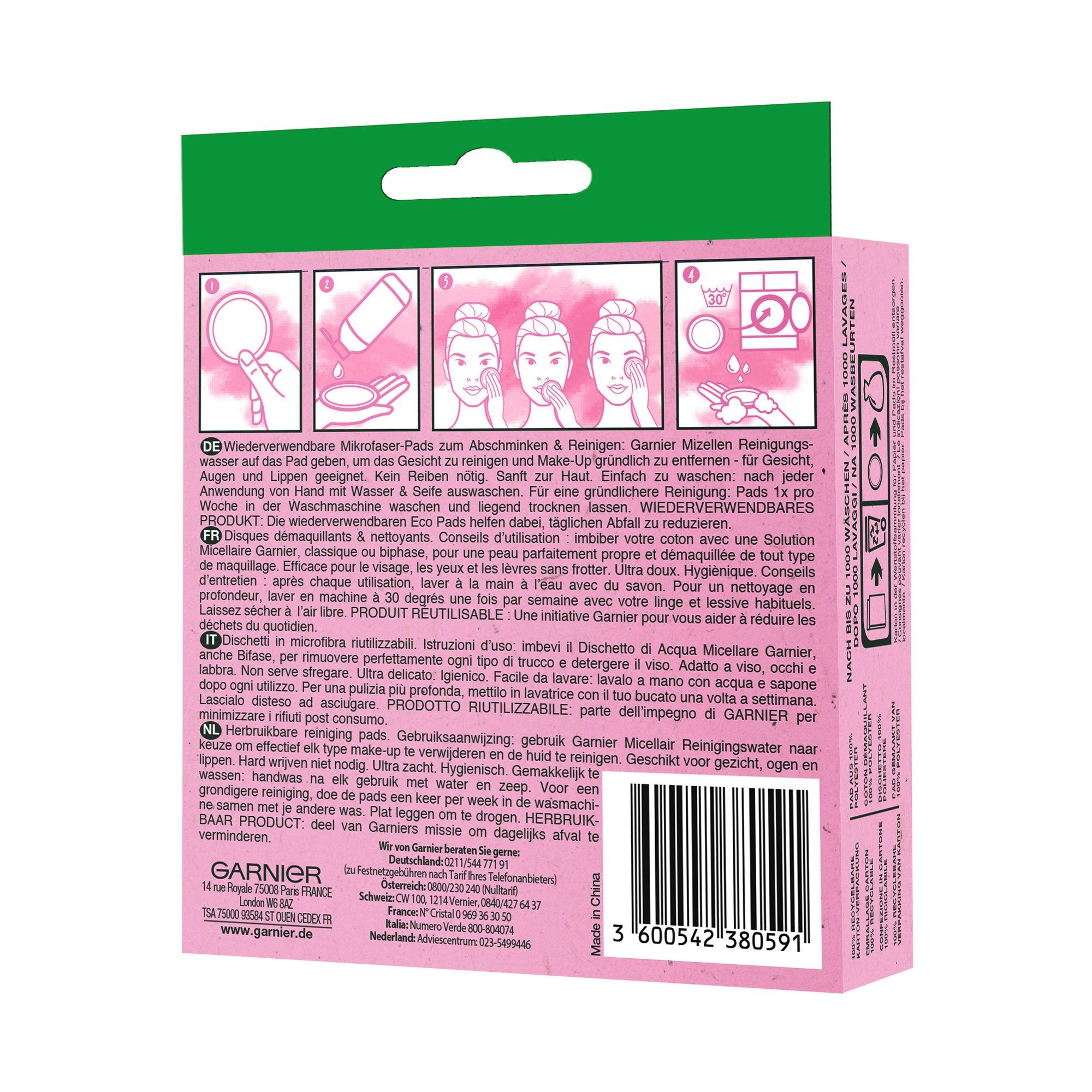 GARNIER Micellar Skinactive Micellar Wiederverwendbare Eco Pads
