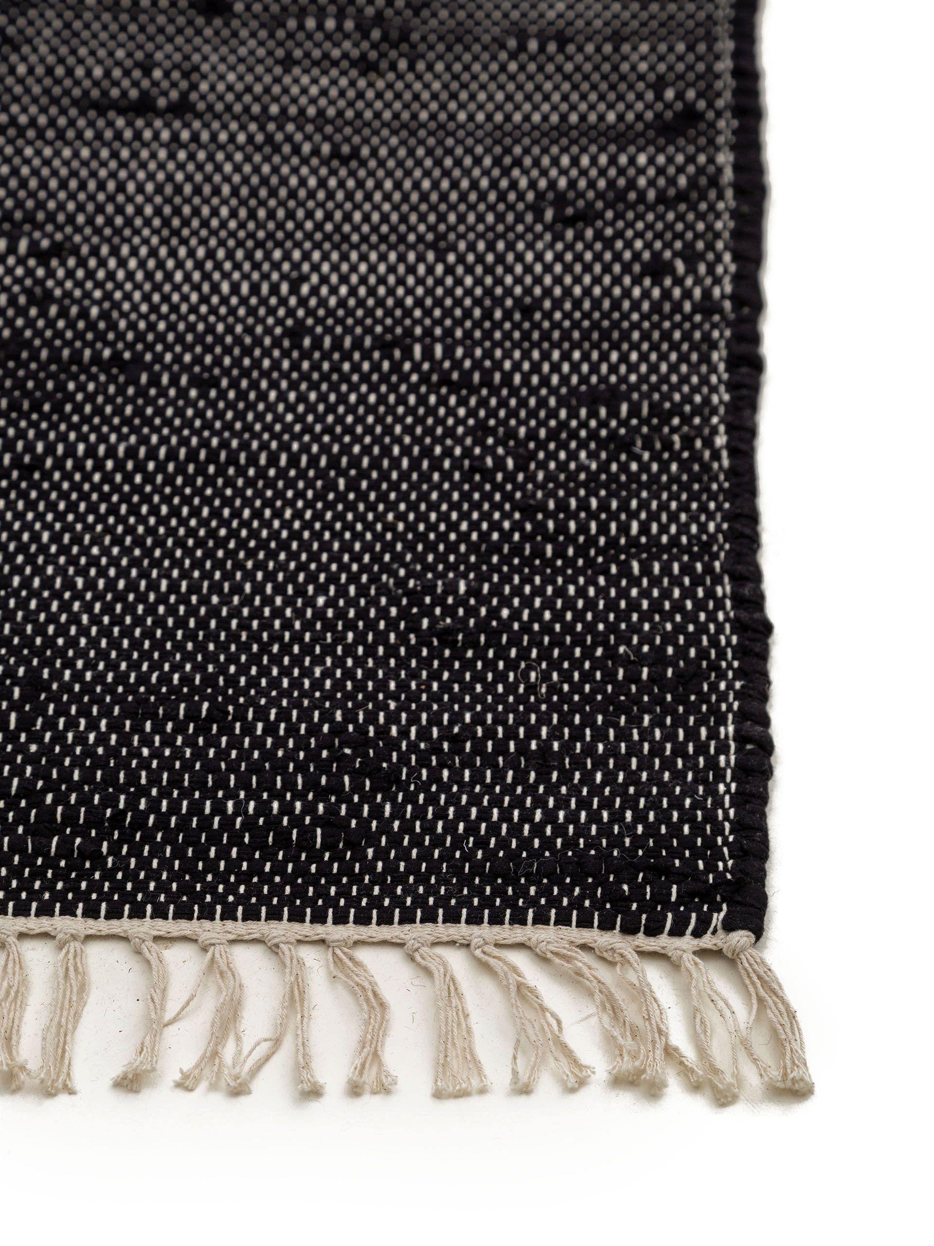 Benuta Teppich aus recyceltem Material Tom Schwarz