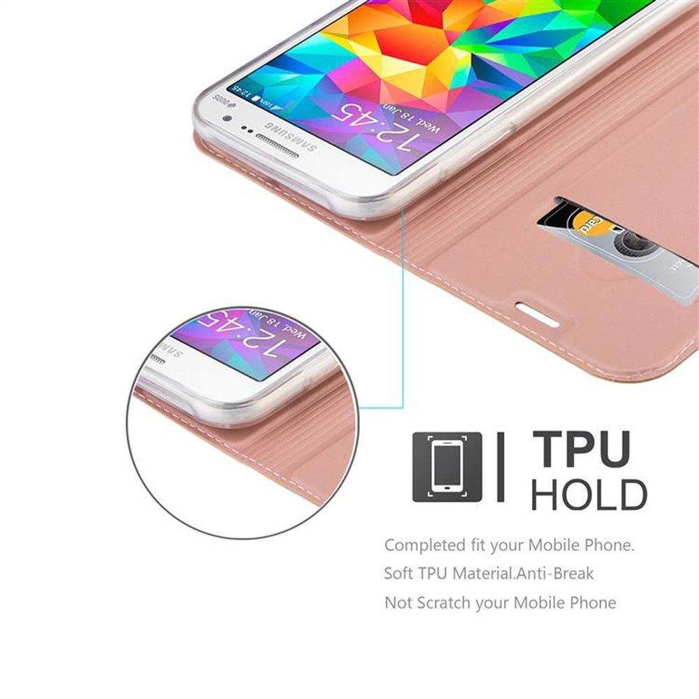 Cadorabo Hülle für Samsung Galaxy GRAND PRIME Magnetverschluss, Kartenfach