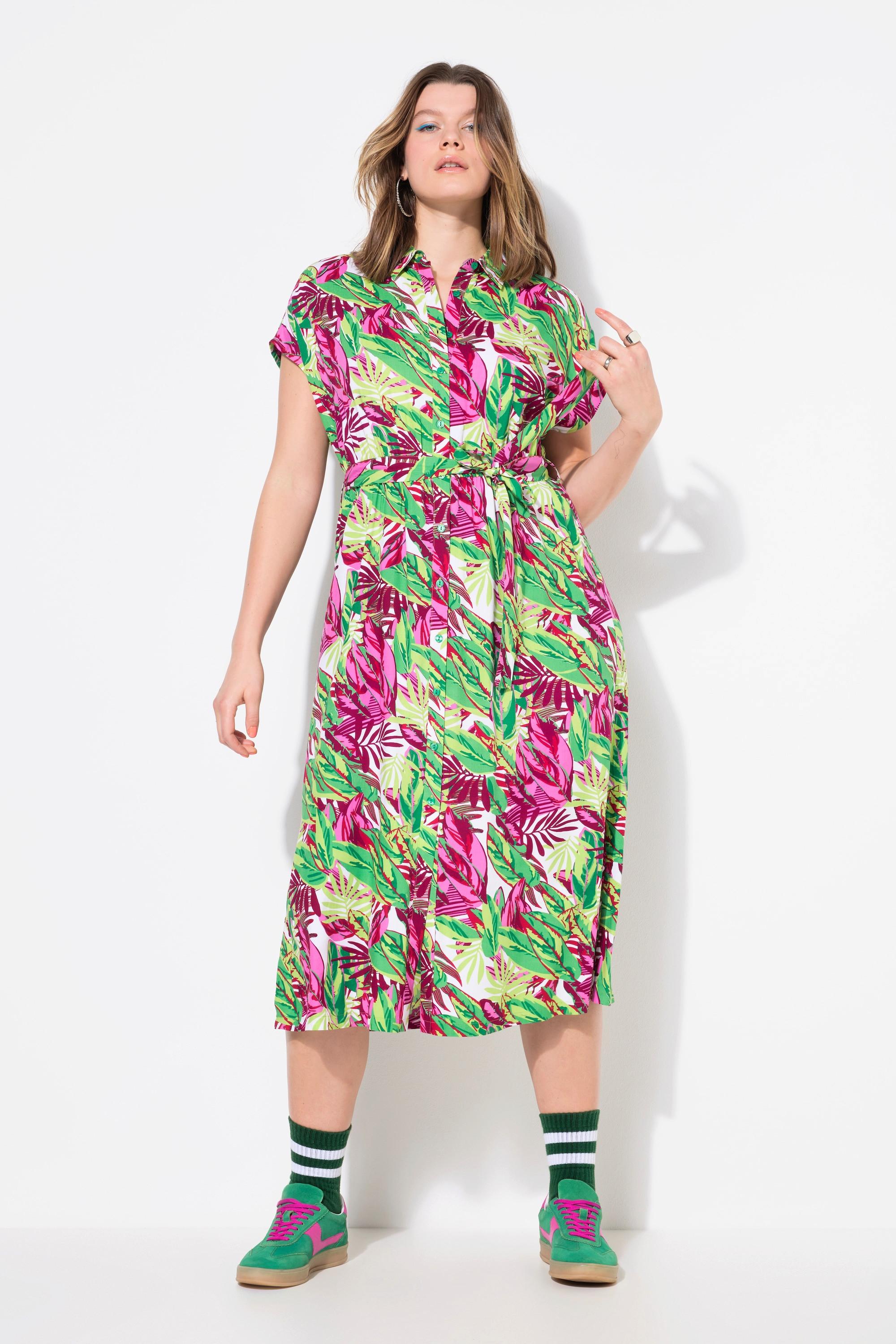 Studio Untold Oversized Maxikleid mit Jungle-Print