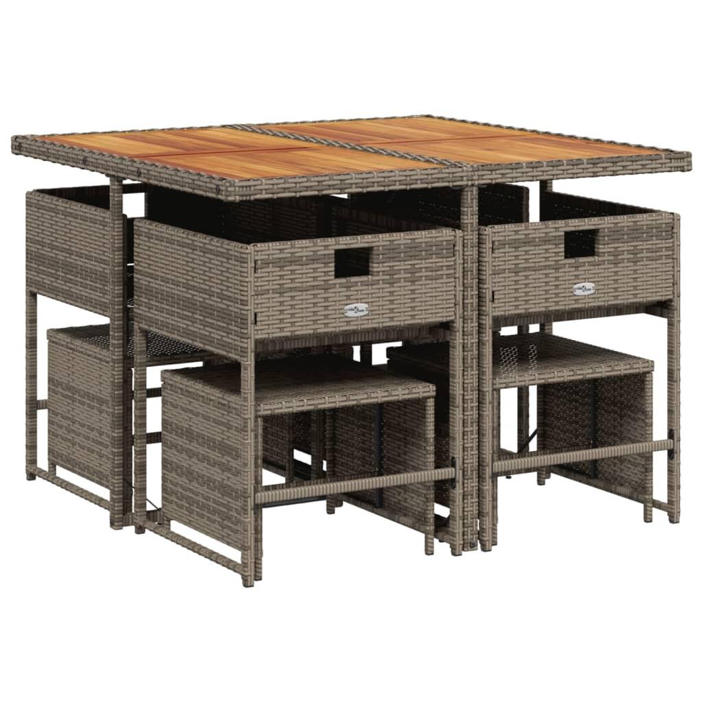 VidaXL Garten essgruppe poly-rattan