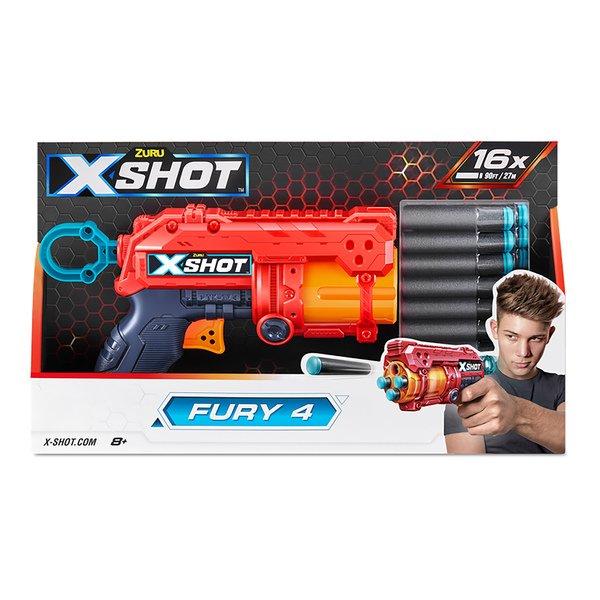 XSHOT Excel Fury 4 Blaster (16 Darts)