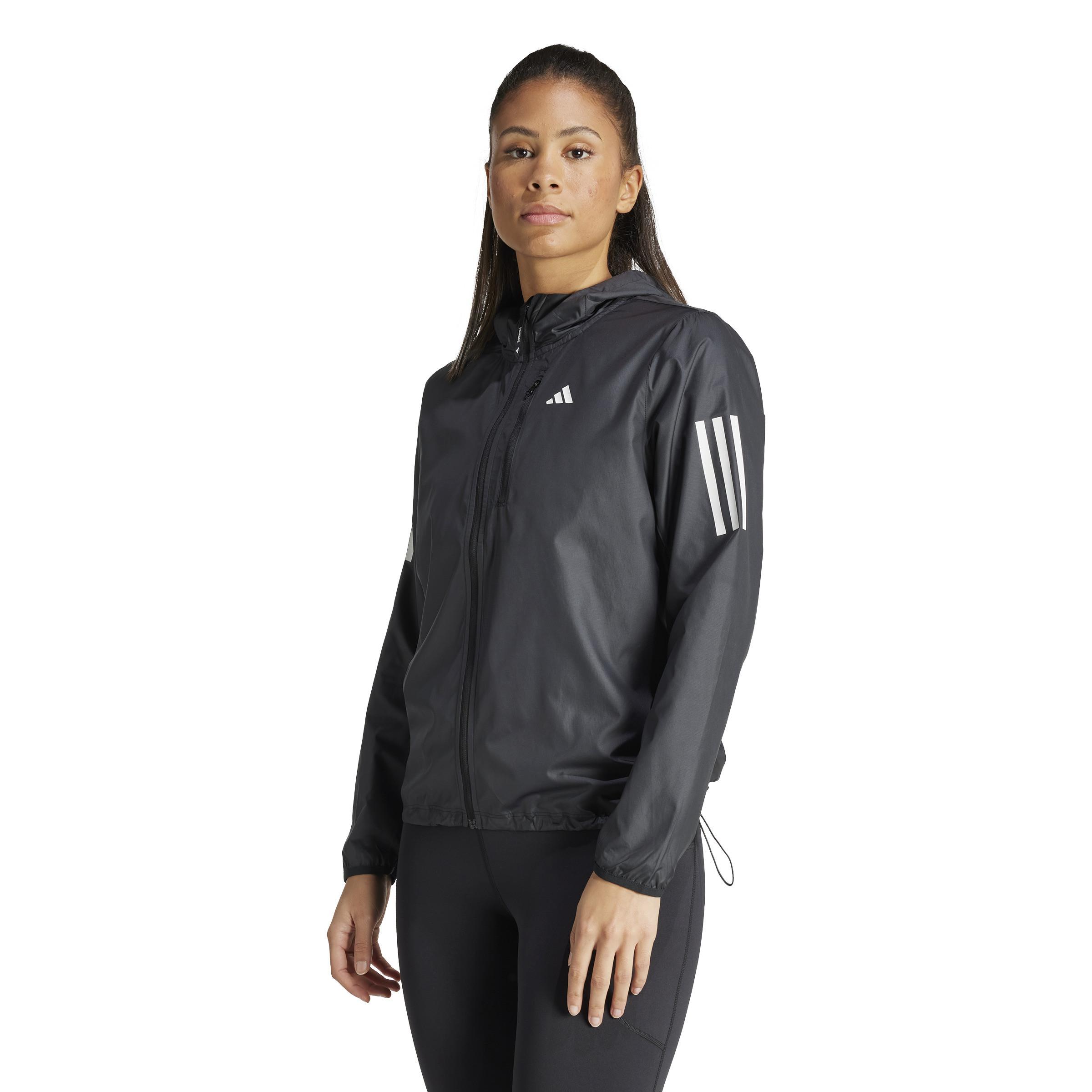 adidas regenjacke mit kapuze für damen own the run