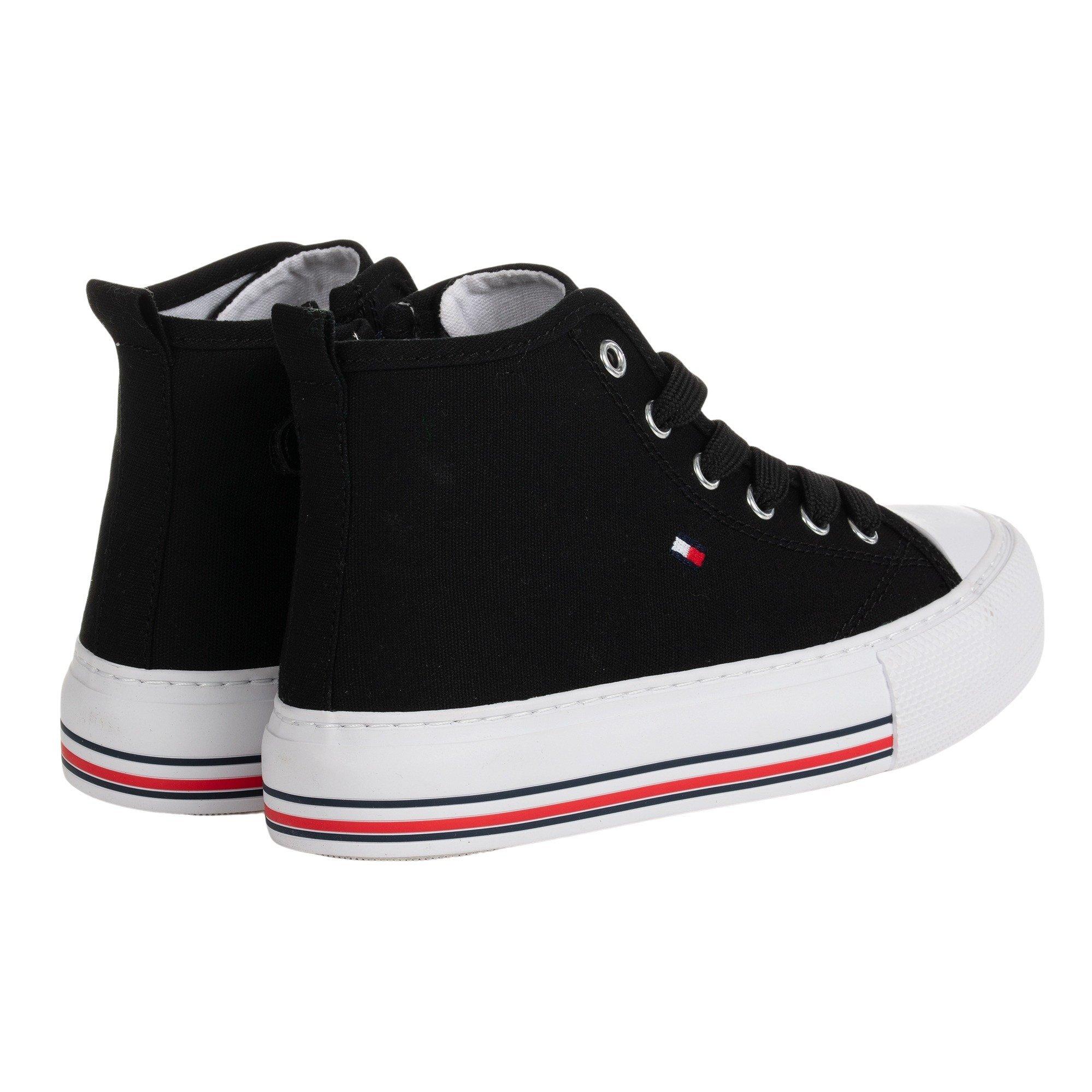 TOMMY HILFIGER hoher sneakers für mädchen black