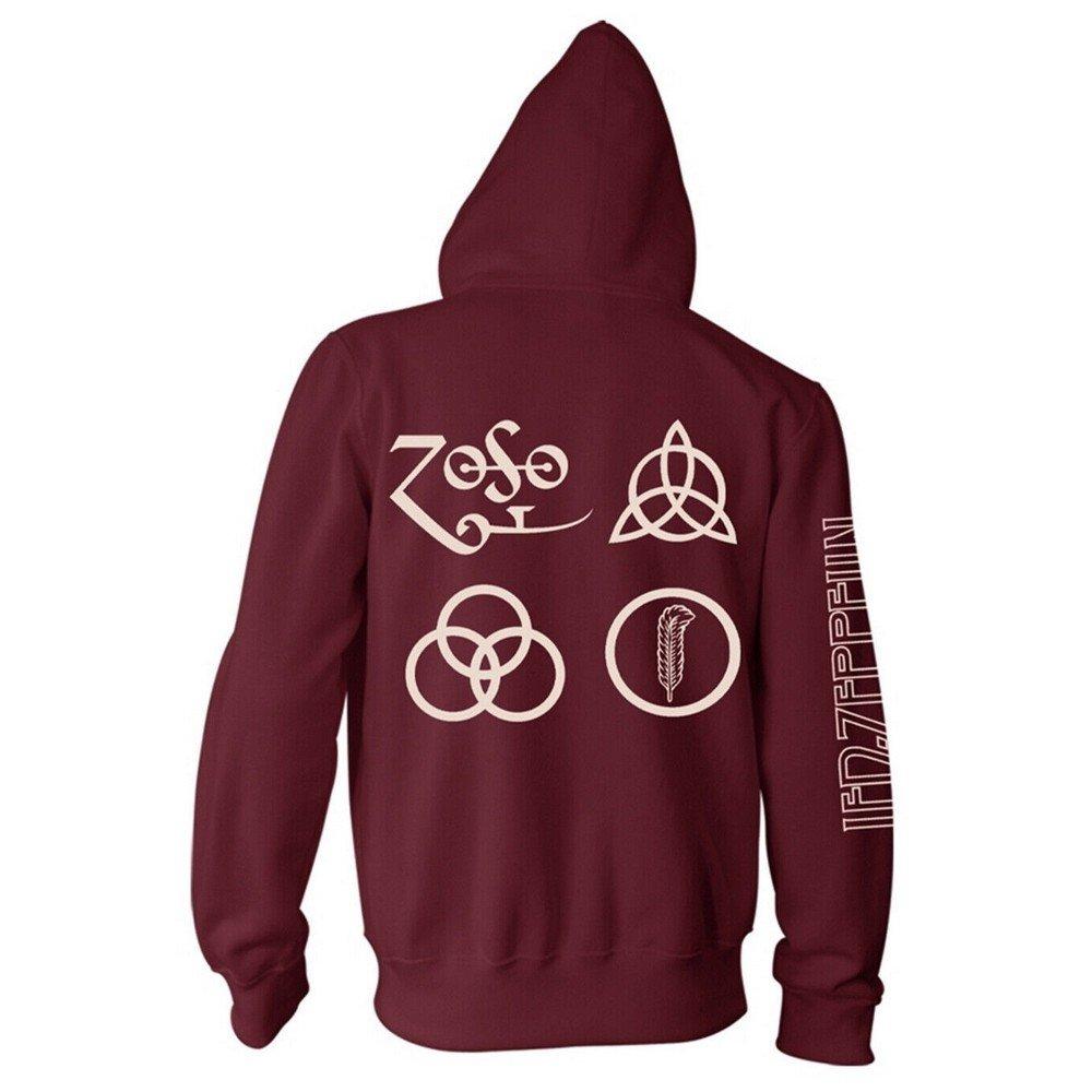 Led Zeppelin Kapuzenpullover Mit Reißverschluss