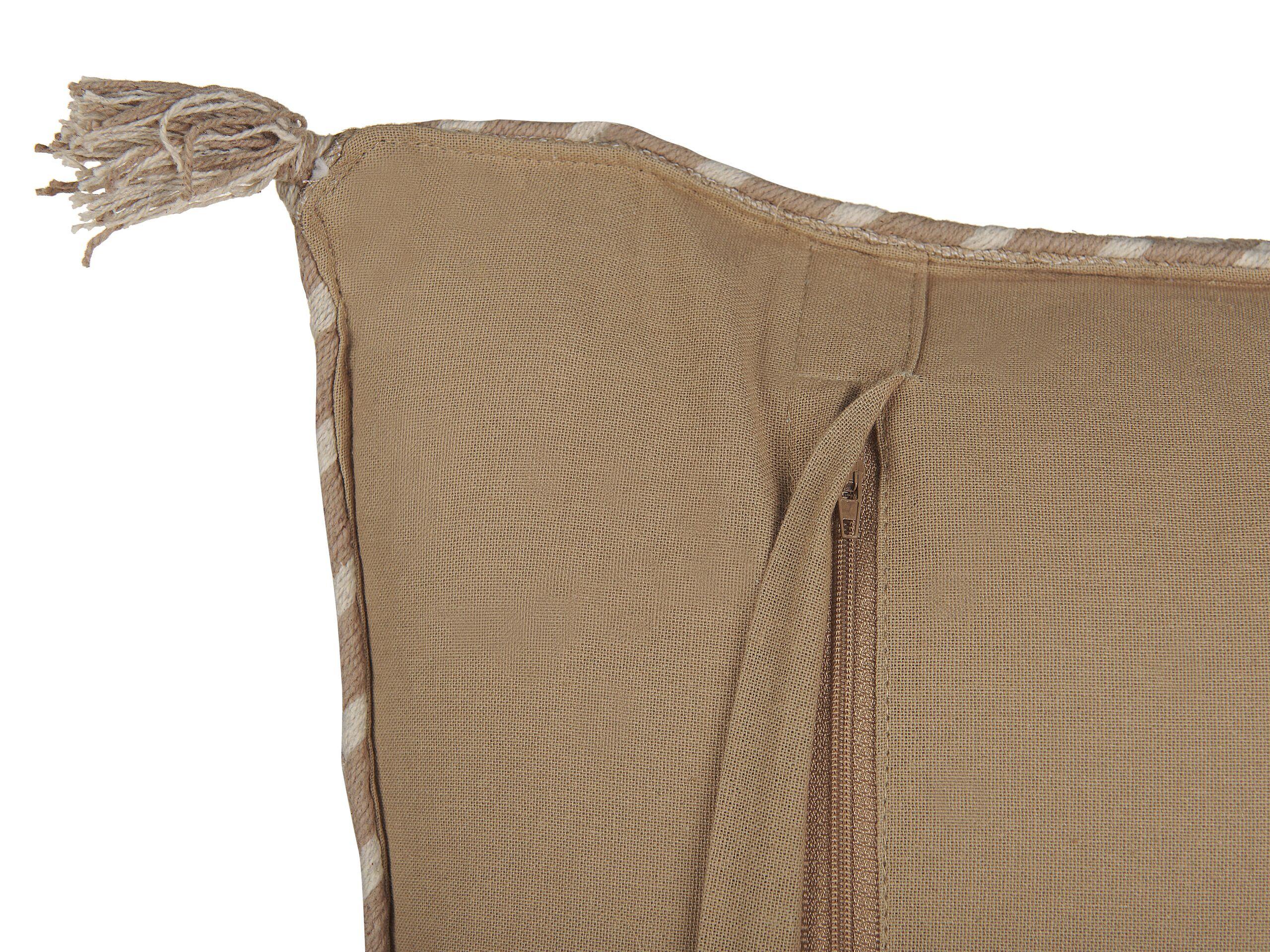 Beliani Dekokissen 2er Set aus Jute Boho ERIGERON