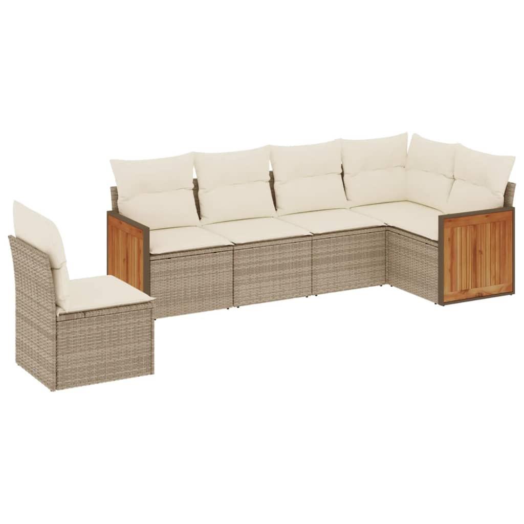 VidaXL Garten sofagarnitur poly-rattan