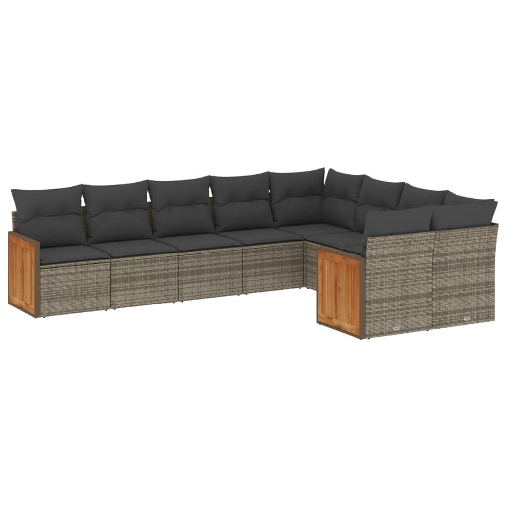 VidaXL Garten sofagarnitur poly-rattan