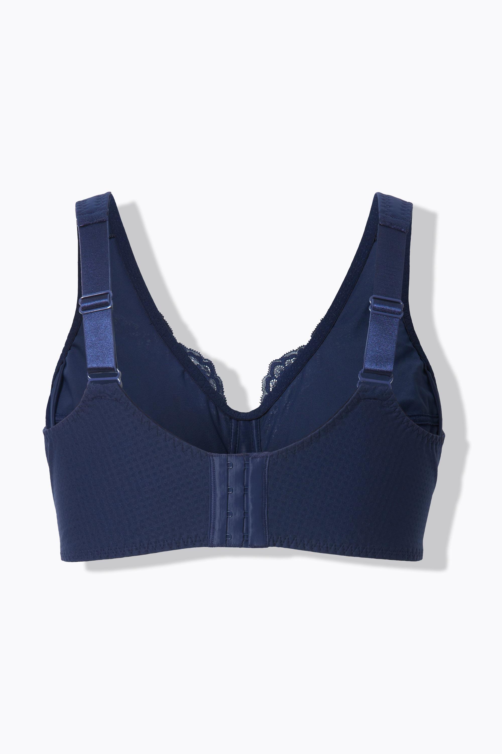 Ulla Popken Entlastungs-BH, ohne Bügel, Spitze, Cup C - G