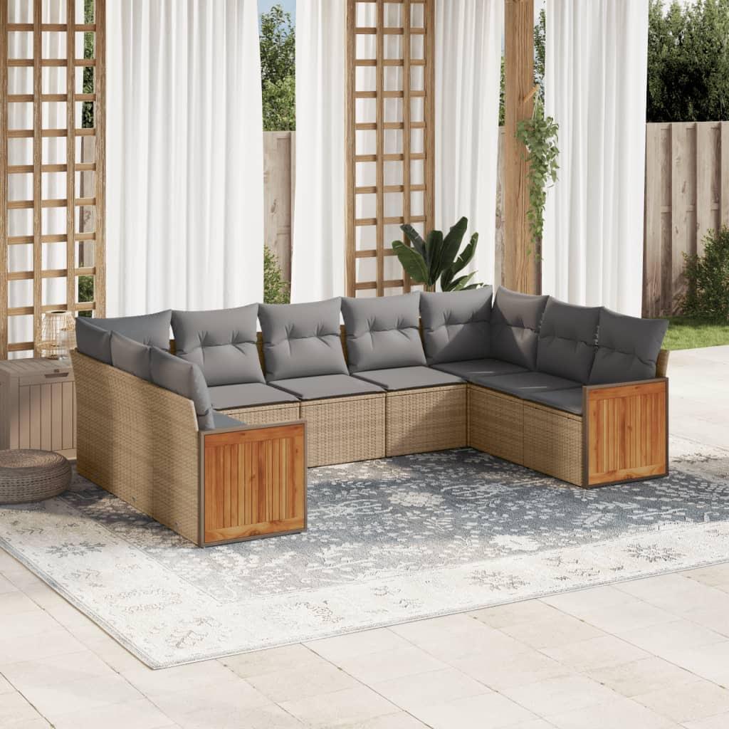 VidaXL Garten sofagarnitur poly-rattan