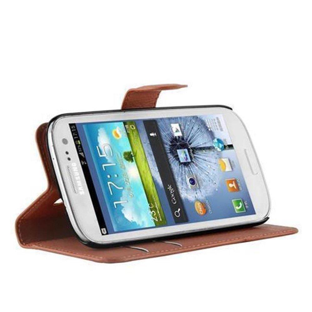 Cadorabo Hülle für Samsung Galaxy S3 / S3 NEO Standfunktion, Kartenfach