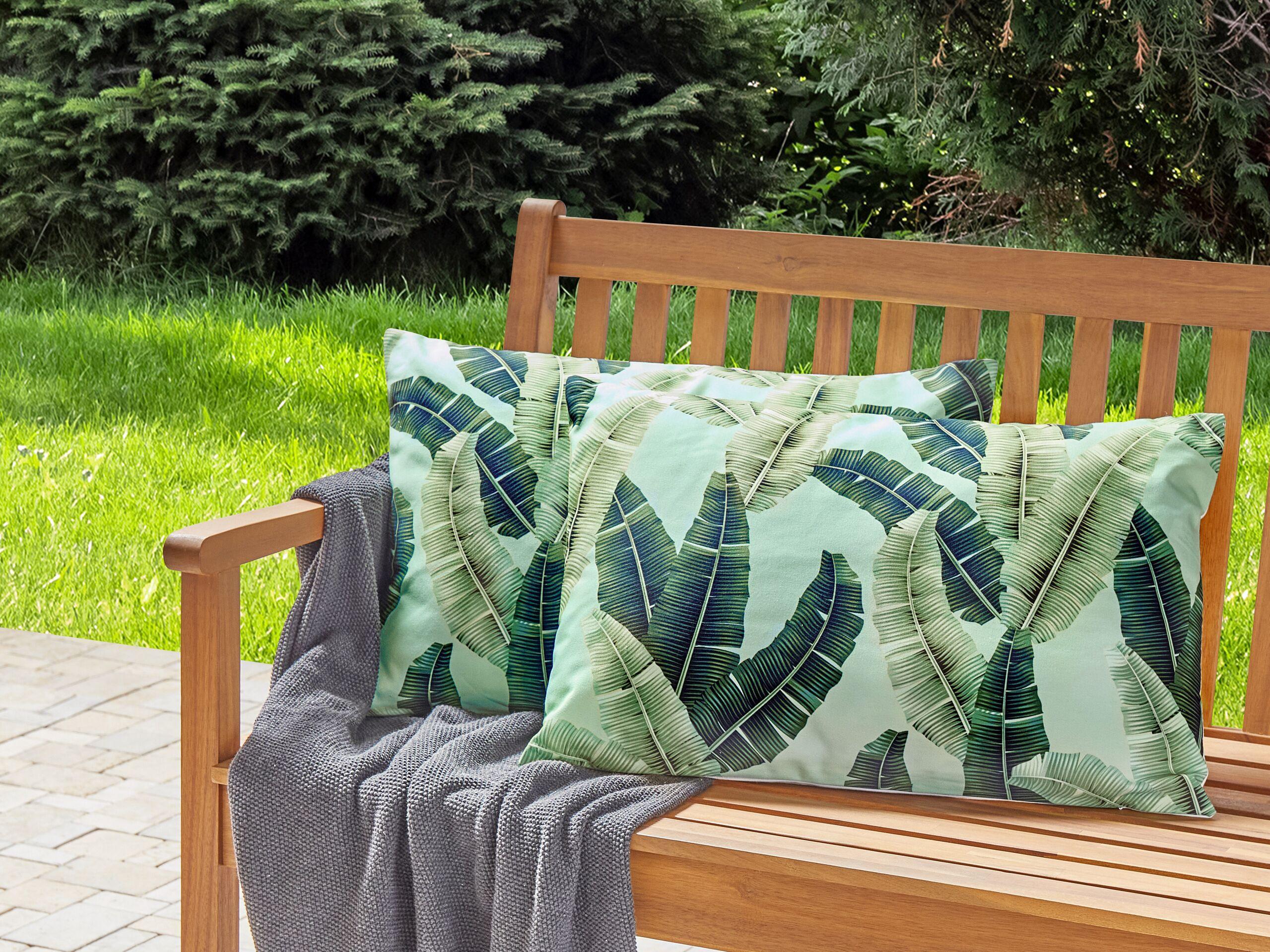 Beliani Gartenkissen 2er Set aus Polyester Modern BOISSANO