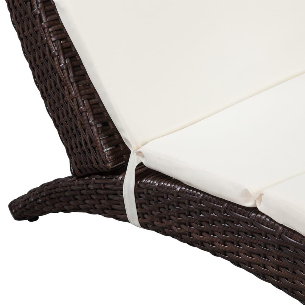 VidaXL Sonnenliege poly-rattan