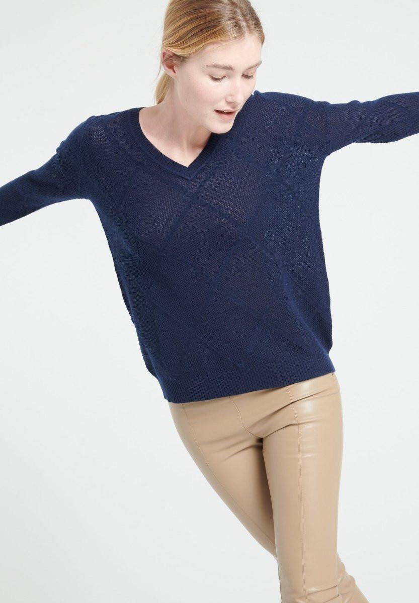 Studio Cashmere8 LILLY 31 Pullover mit V-Ausschnitt - 100% Kaschmir