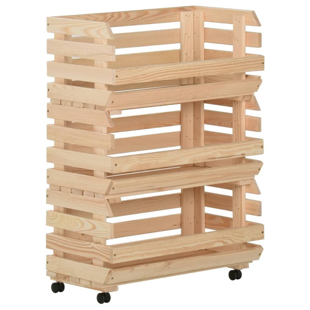 VidaXL Obstwagen kiefernholz